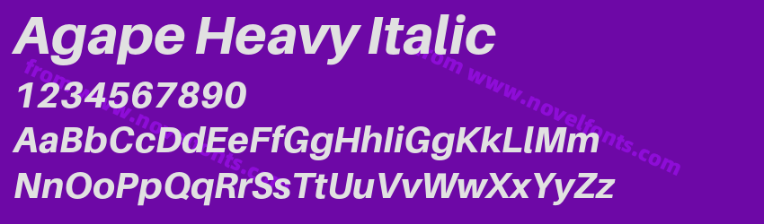 Agape Heavy ItalicPreview Agape Heavy ItalicPreview