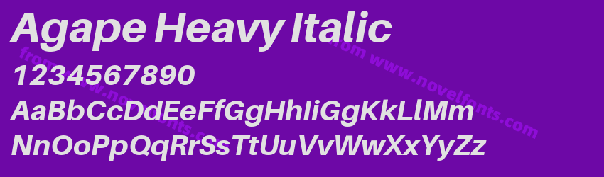 Agape Heavy ItalicPreview Agape Heavy ItalicPreview