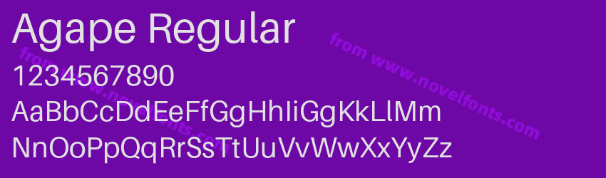 Agape RegularPreview Agape RegularPreview