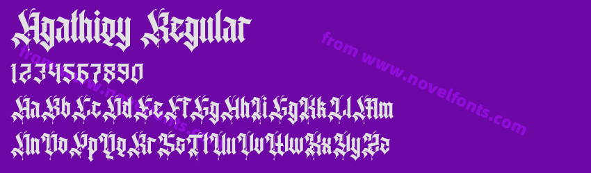 Agathiqy RegularPreview Agathiqy RegularPreview