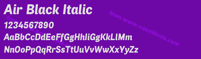 Air Black ItalicPreview Air Black ItalicPreview