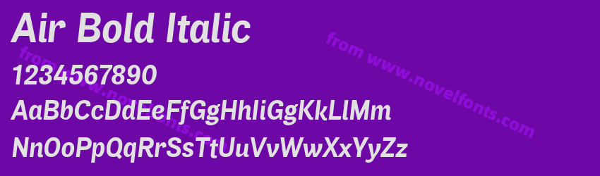Air Bold ItalicPreview Air Bold ItalicPreview