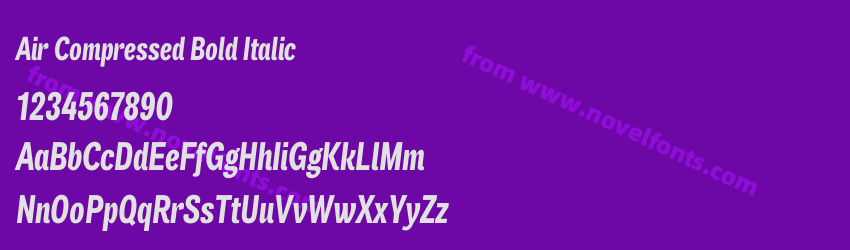 Air Compressed Bold ItalicPreview Air Compressed Bold ItalicPreview