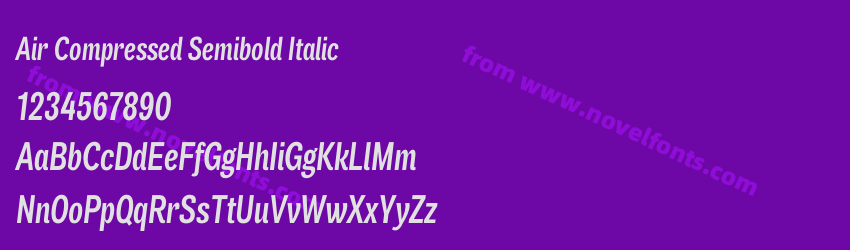 Air Compressed Semibold ItalicPreview Air Compressed Semibold ItalicPreview