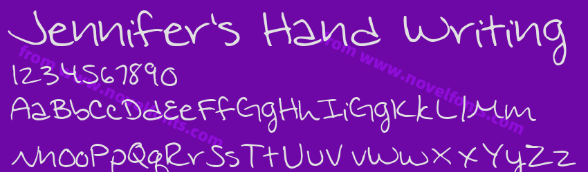 Jennifer's Hand WritingPreview