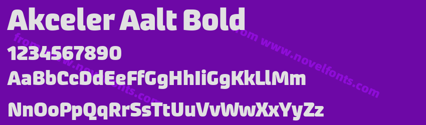 Akceler Aalt BoldPreview Akceler Aalt BoldPreview