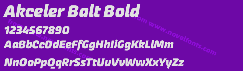 Akceler Balt BoldPreview Akceler Balt BoldPreview