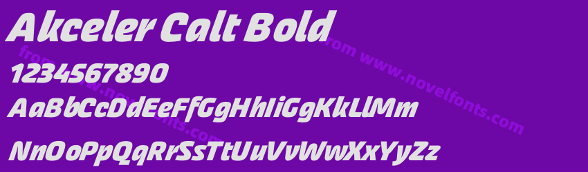 Akceler Calt BoldPreview Akceler Calt BoldPreview