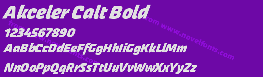 Akceler Calt BoldPreview Akceler Calt BoldPreview