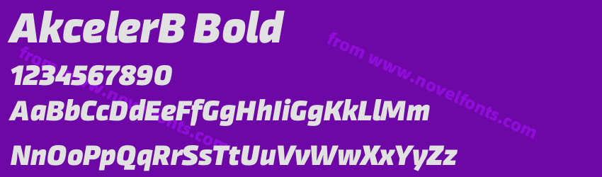 AkcelerB BoldPreview AkcelerB BoldPreview