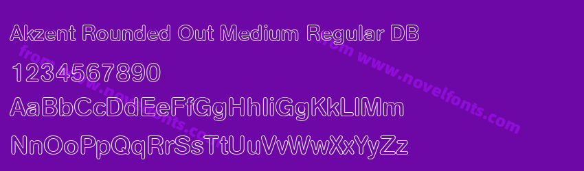 Akzent Rounded Out Medium Regular DBPreview Akzent Rounded Out Medium Regular DBPreview