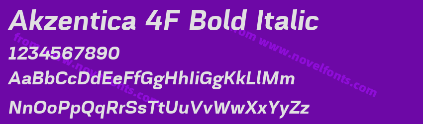 Akzentica 4F Bold ItalicPreview Akzentica 4F Bold ItalicPreview