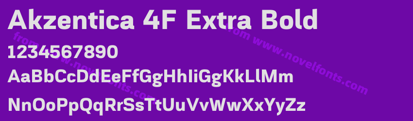 Akzentica 4F Extra BoldPreview Akzentica 4F Extra BoldPreview