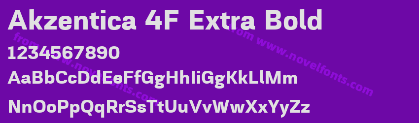 Akzentica 4F Extra BoldPreview Akzentica 4F Extra BoldPreview