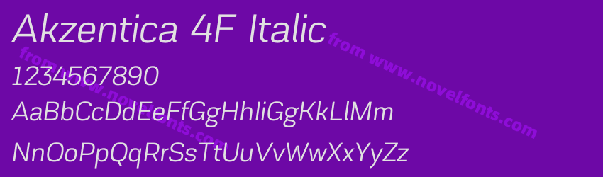 Akzentica 4F ItalicPreview Akzentica 4F ItalicPreview
