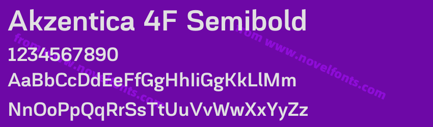 Akzentica 4F SemiboldPreview Akzentica 4F SemiboldPreview