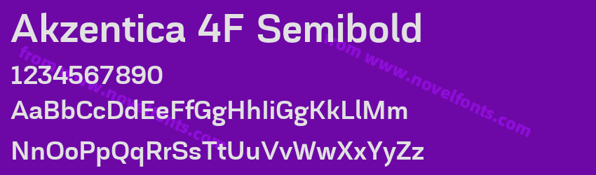 Akzentica 4F SemiboldPreview Akzentica 4F SemiboldPreview