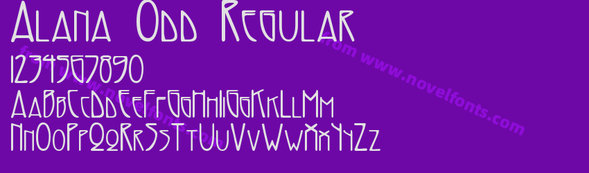Alana Odd RegularPreview Alana Odd RegularPreview