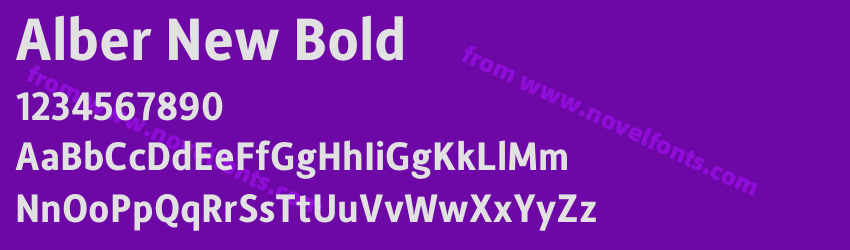 Alber New BoldPreview Alber New BoldPreview