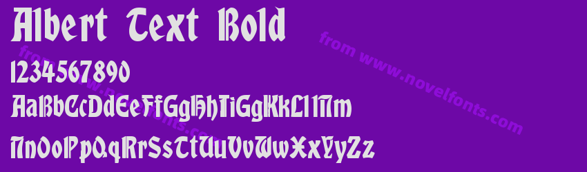 Albert Text BoldPreview Albert Text BoldPreview