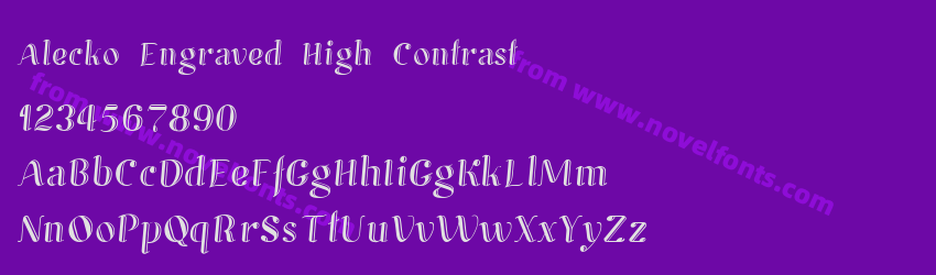 Alecko Engraved High ContrastPreview Alecko Engraved High ContrastPreview