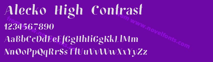 Alecko High ContrastPreview Alecko High ContrastPreview