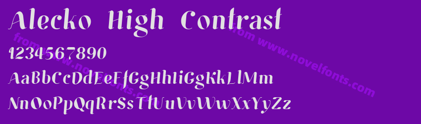 Alecko High ContrastPreview Alecko High ContrastPreview