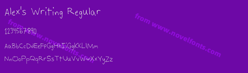 Alex's Writing RegularPreview Alex's Writing RegularPreview