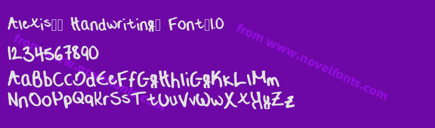 Alexis__ Handwriting_ Font_1.0Preview Alexis__ Handwriting_ Font_1.0Preview