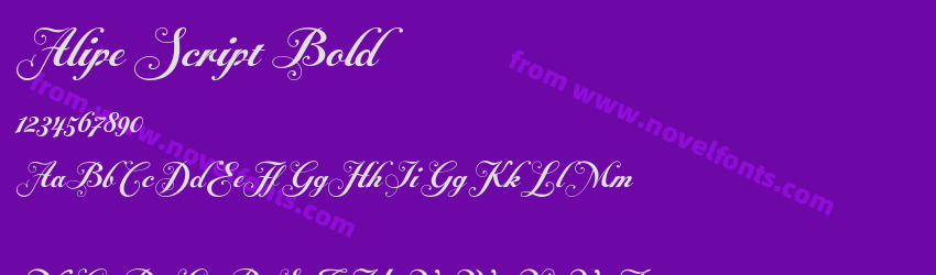 Alipe Script BoldPreview Alipe Script BoldPreview