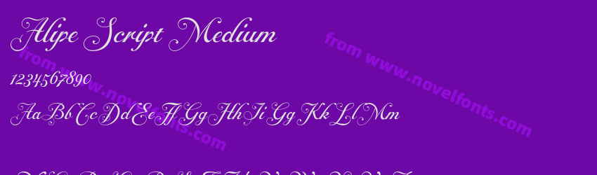 Alipe Script MediumPreview Alipe Script MediumPreview