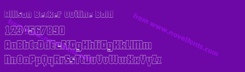 Allison Becker Outline BoldPreview Allison Becker Outline BoldPreview