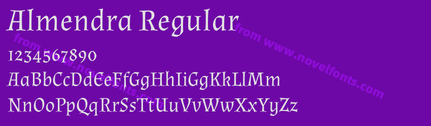 Almendra RegularPreview Almendra RegularPreview