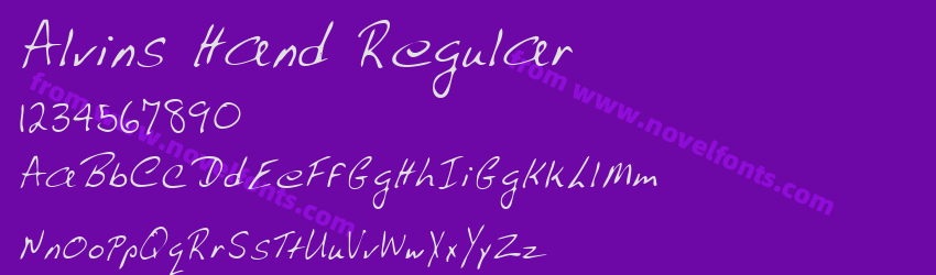 Alvins Hand RegularPreview