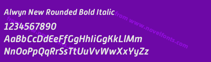 Alwyn New Rounded Bold ItalicPreview Alwyn New Rounded Bold ItalicPreview