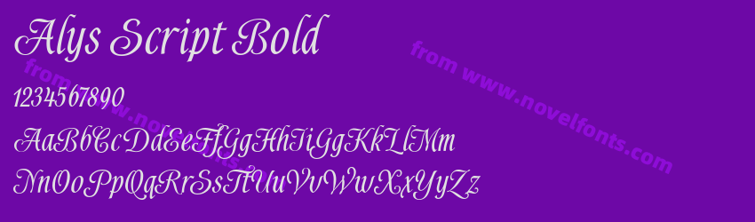 Alys Script BoldPreview Alys Script BoldPreview