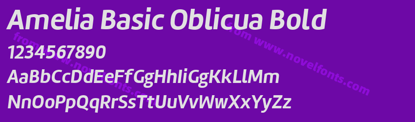Amelia Basic Oblicua BoldPreview Amelia Basic Oblicua BoldPreview