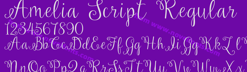 Amelia Script RegularPreview Amelia Script RegularPreview