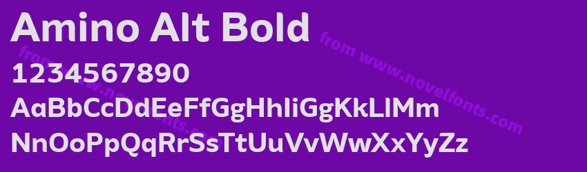 Amino Alt BoldPreview Amino Alt BoldPreview
