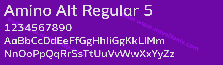 Amino Alt Regular 5Preview Amino Alt Regular 5Preview