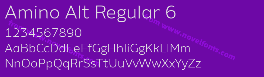 Amino Alt Regular 6Preview Amino Alt Regular 6Preview