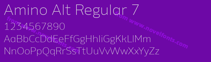 Amino Alt Regular 7Preview Amino Alt Regular 7Preview