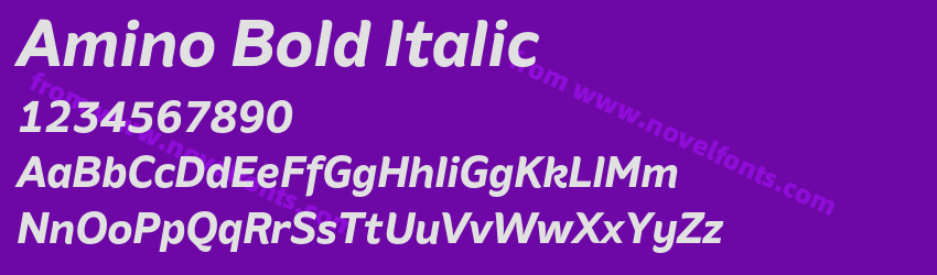 Amino Bold ItalicPreview Amino Bold ItalicPreview