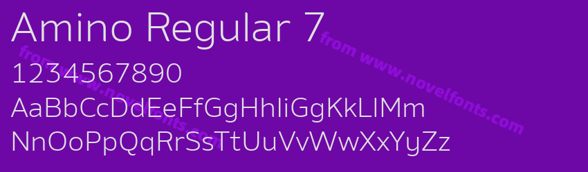 Amino Regular 7Preview Amino Regular 7Preview