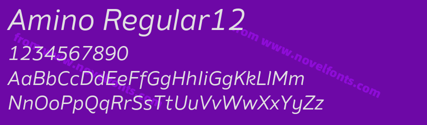 Amino Regular12Preview Amino Regular12Preview