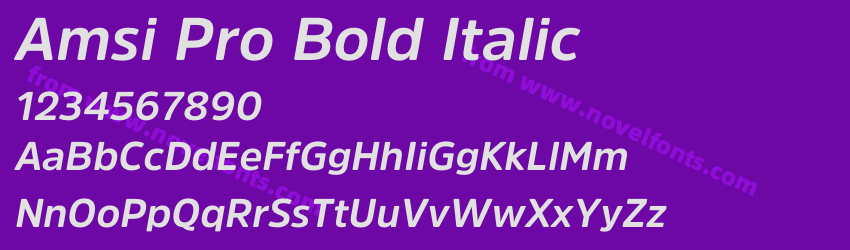 Amsi Pro Bold ItalicPreview Amsi Pro Bold ItalicPreview