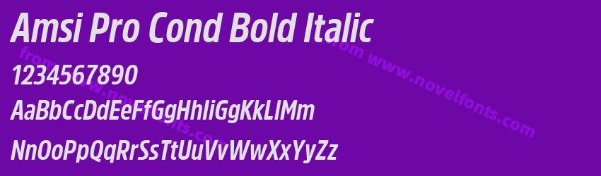 Amsi Pro Cond Bold ItalicPreview Amsi Pro Cond Bold ItalicPreview