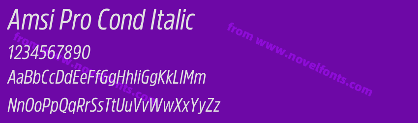 Amsi Pro Cond ItalicPreview Amsi Pro Cond ItalicPreview