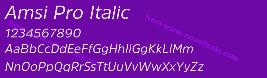 Amsi Pro ItalicPreview Amsi Pro ItalicPreview