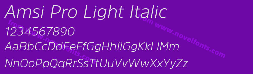 Amsi Pro Light ItalicPreview Amsi Pro Light ItalicPreview